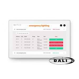 DALI-2 Display 7″ – Emergency Bianco